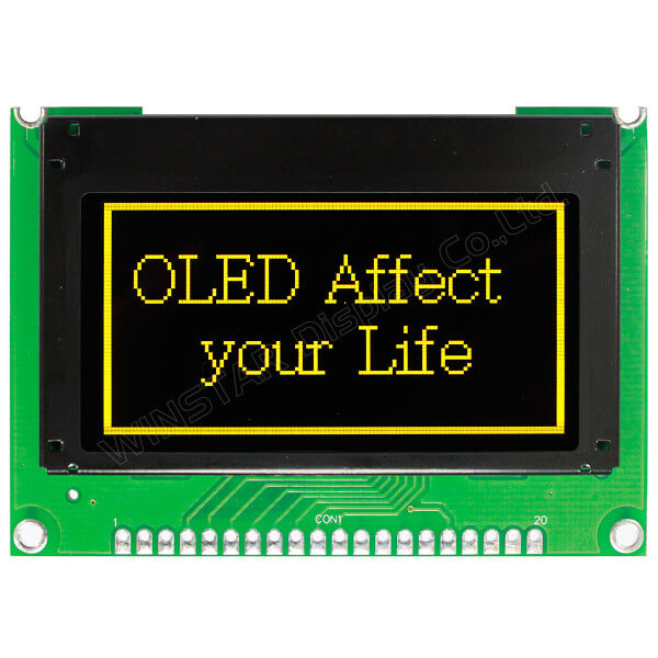 OLED COG 128X64 YELLOW 2.42" CAPACITIVE TOUCH - WEO012864JLPP3D00000