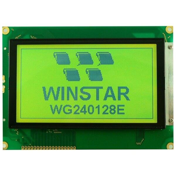 LCD GRAPHIC 240X128 STN POSITIVE YELLOW GREEN 3.3V - WG240128E-YYH-VZ#