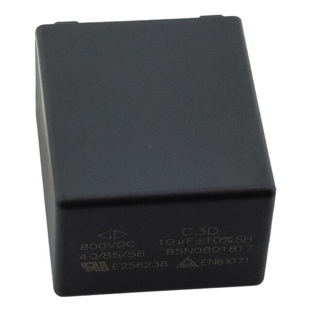 CAP.POL.10uF 800VDC 27.5MM 10% BULK - C3D2K106KB00382