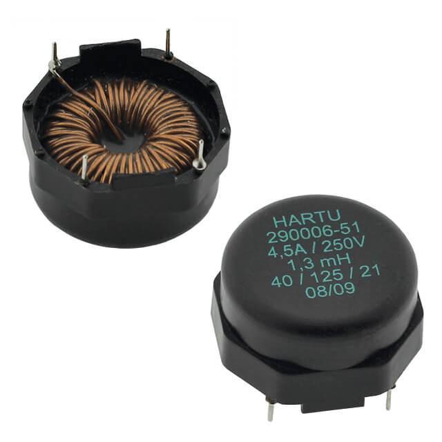 INDUCTOR 1.3mH 4.5A 250V THT