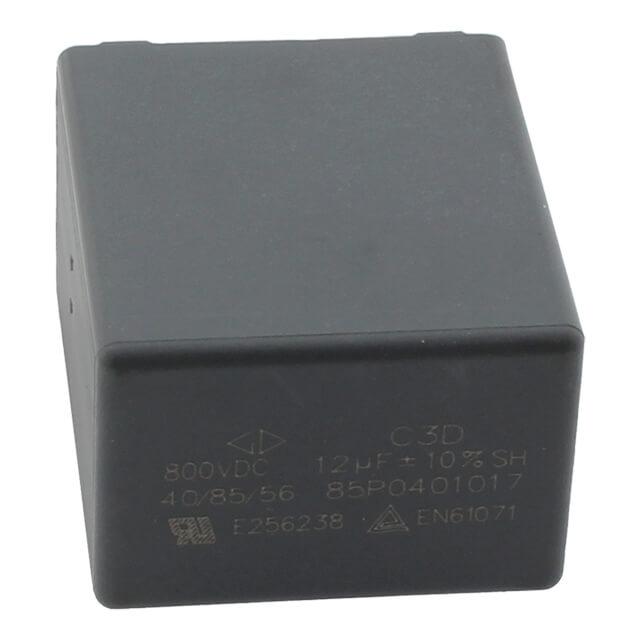 CAP.POL.12uF 800VDC 27.5MM 10% MKT BOX - C3D2K126KB00C00