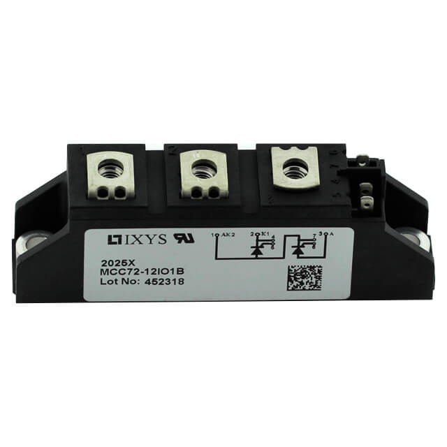 THYRISTOR MOD.DUAL 85A 1200V TO240AA CHASSIS - MCC72-12IO1B