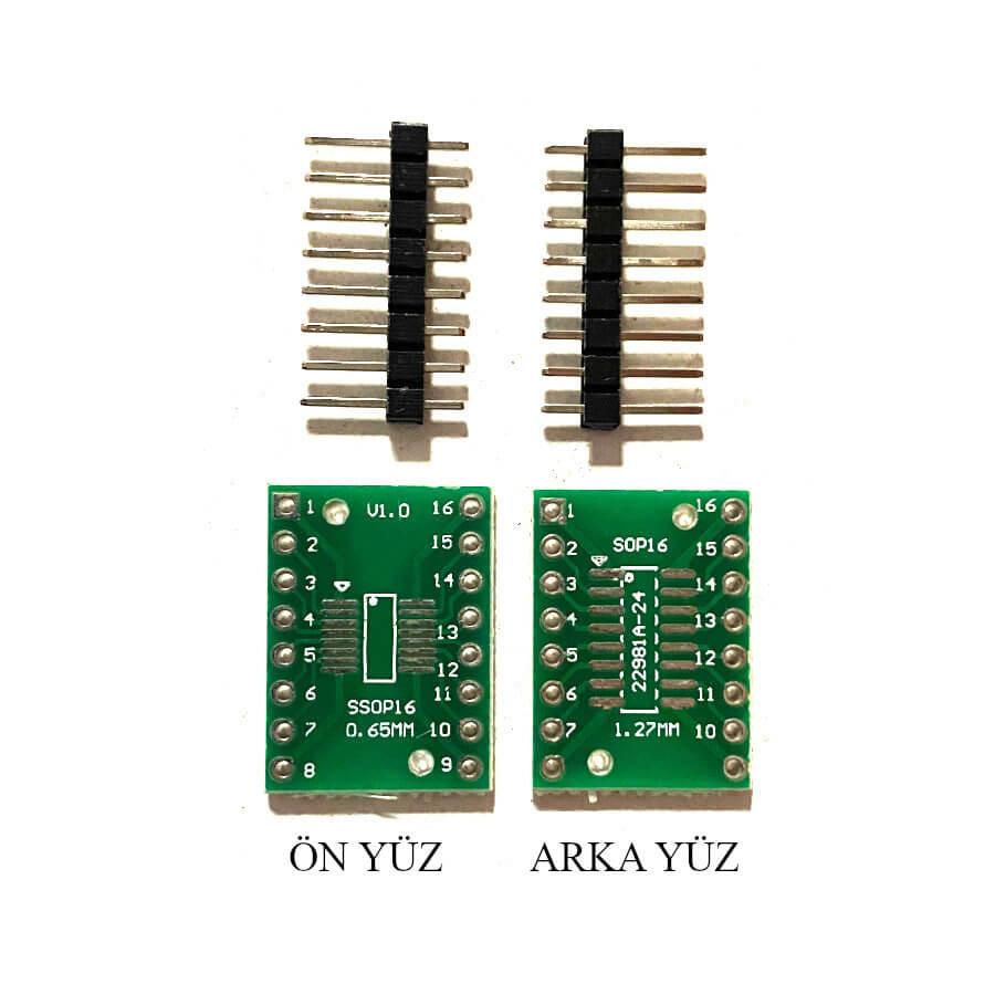 SOP16 1.27MM / SSOP16 0.65MM TO DIP16 ADAPTER