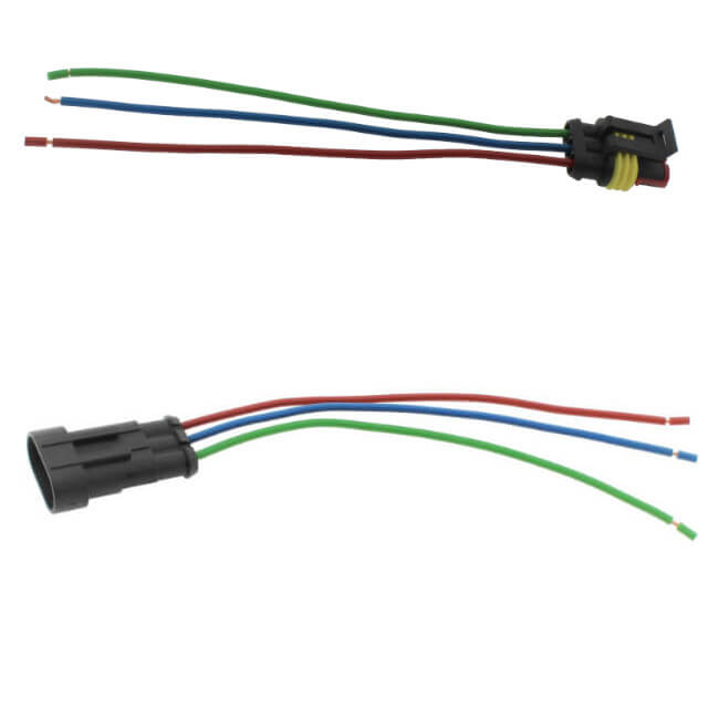 CONN.3PIN(1x3) 6.00MM CABLE L:360MM MALE FEMALE