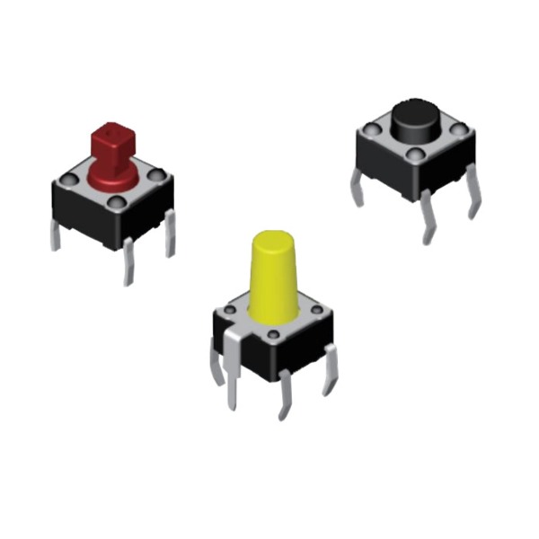 SWITCH TACT 6X6MM 4.3MM 520gF - DTS-61Y-V