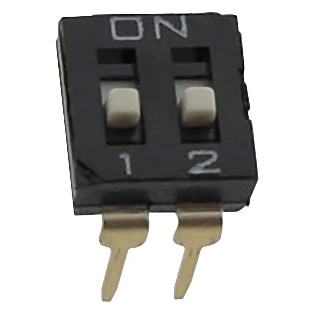 SWITCH DIP 2 Pos. SPST 25mA 24VDC THT V/T - NDI-02H-V