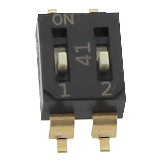 SWITCH DIP 2 Pos. SPST 25mA 24VDC SMT V/T - EM-02-V-T/R