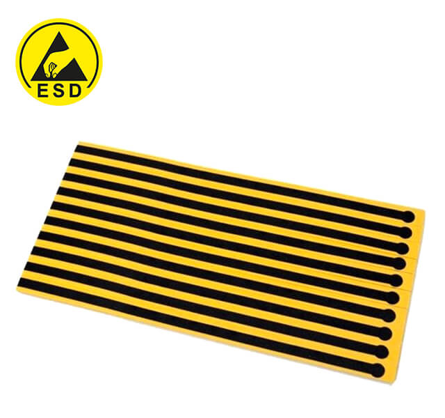 ESD DISPOSABLE HEEL STRAP YELLOW-BLACK DHS-2554 - ESD TOPUK BANDI TEK KULL