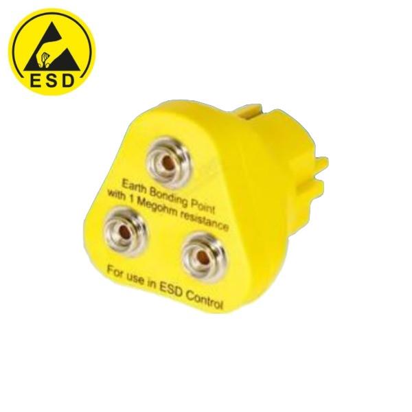 ESD GROUNDING CONNECTION PLUG 1MR 10MM 3 INPUT