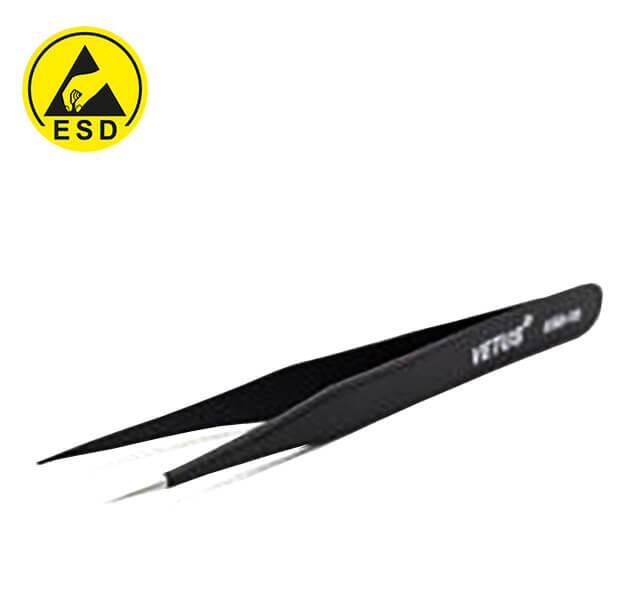 ESD TWEEZER STRAIGHT-END ESD-10 - ESD SİVRİ UÇLU CIMBIZ