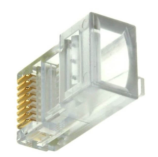 CONNECTOR PLUG 8P8C RJ45 ROUND HOLE - L-KLS12-RJ45-8P8C-01-KB