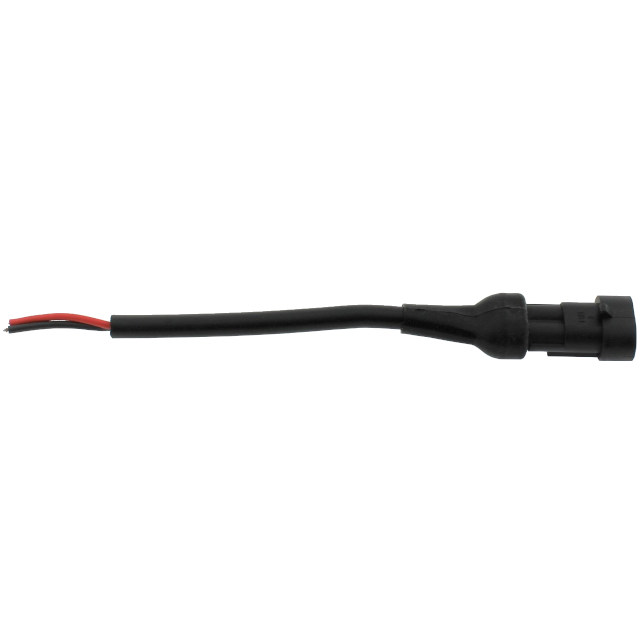 CONN.2PIN(1x2) 6.00MM CABLE L:90mm MALE RED/BLACK