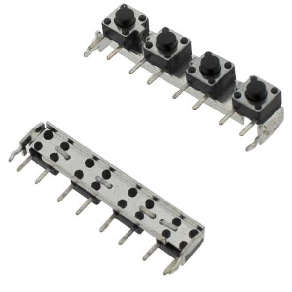 SWITCH TACT 6X6MM 5MM THT R/A 8 PIN - KFC-A06-3.85X4