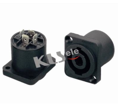 CONN.SPEAKER 4POLE FEMALE SOCKET TYPE 7 - L-KLS1-SLS-0607-04BK