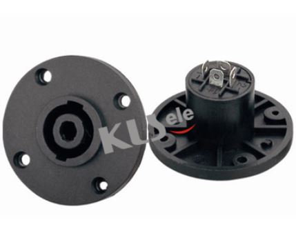 CONN.SPEAKER 4POLE FEMALE SOCKET TYPE 9 - L-KLS1-SLS-0609-04BK