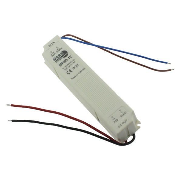 LED DRIVER 60W 12V CV NON-DIMM IP67 PLASTIC - MP60-12