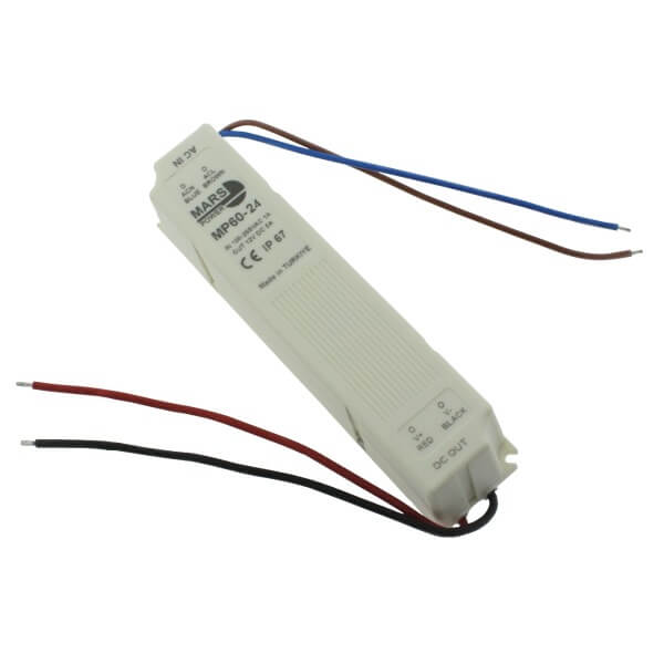 LED DRIVER 60W 24V CV NON-DIMM IP67 PLASTIC - MP60-24