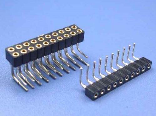 FEMALE HEADER 8PIN(2x4) 2.00mm THT R/A MACHINE PIN