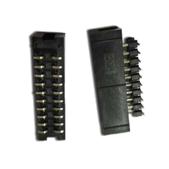 BOX HEADER 10PIN(2X5) 2.54MM SMT V/T LONG PIN 21MM - L-KLS1-202K1-10-T-B-21X9