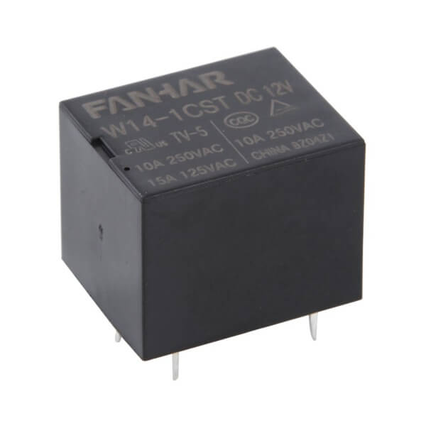 RELAY POWER 7A 24VDC PCB TYPE (JS1) 5PIN FANHAR - W14-1CST-DC24V