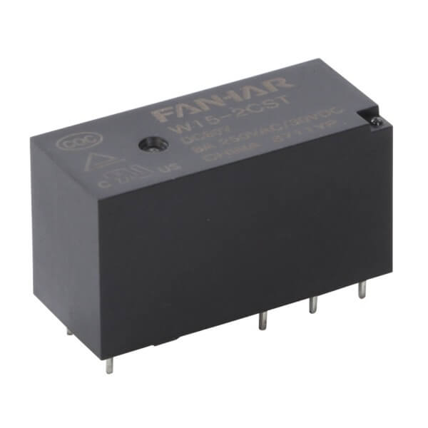 RELAY POWER 8A 12VDC 2FormC 2P (JW2) FANHAR - W15-2CST-DC12V 8A