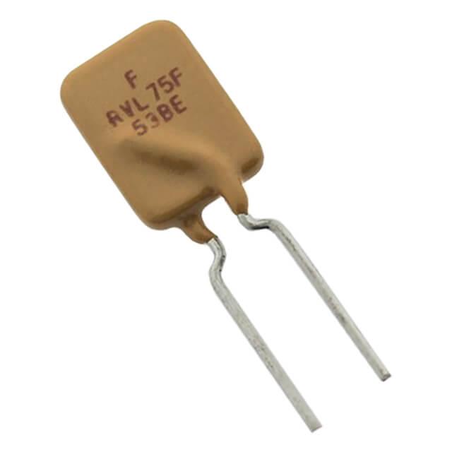 THERMISTOR PTC RESETTABLE FUSE FRVL 750mA 120V - FRVL075-120F-K