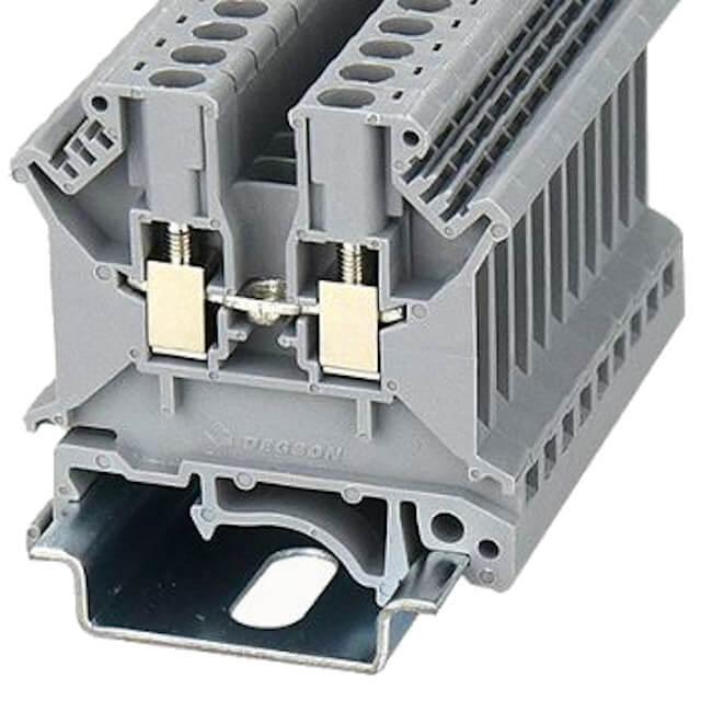 DIN RAIL T.B.2.5mm² SCREW BLACK - PC2.5-01P-13-00AH