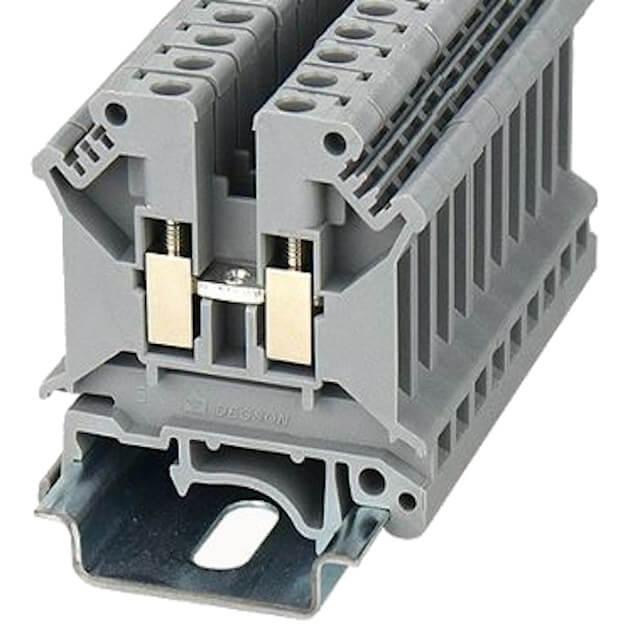 DIN RAIL T.B.4mm² SCREW RED - PC4-01P-16-00AH