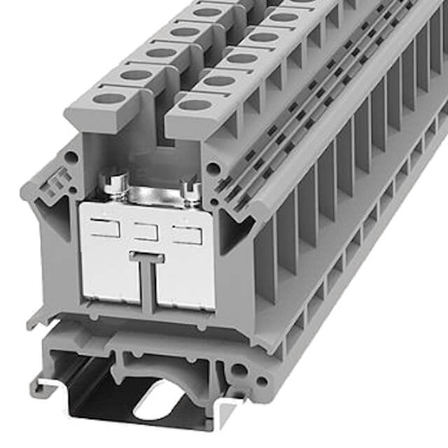 DIN RAIL T.B.10mm² SCREW BLACK - PC10-01P-13-00AH