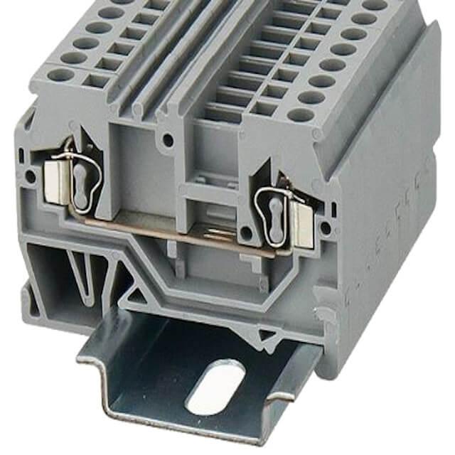 DIN RAIL T.B.2.5mm² SPRING-CAGE BLACK - WS2.5-01P-13-100AH