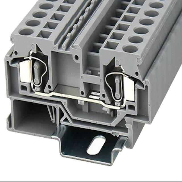 DIN RAIL T.B.6mm² SPRING-CAGE YELLOW - WS6-01P-18-00AH