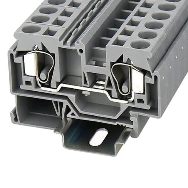 DIN RAIL T.B.10mm² SPRING-CAGE YELLOW - WS10-01P-18-00AH