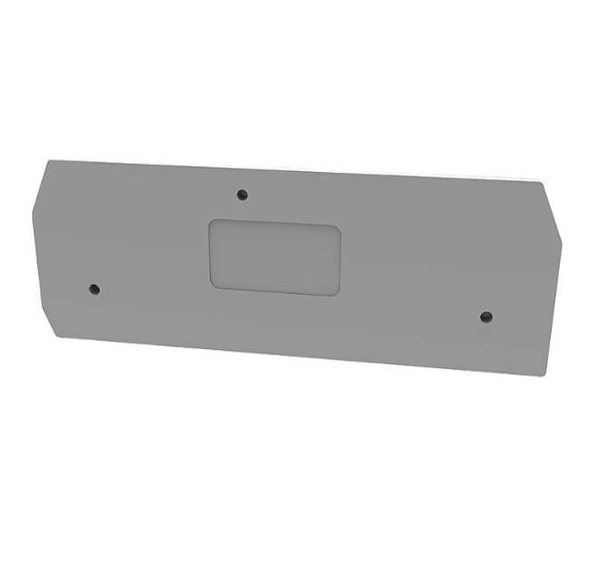 DIN RAIL T.B.COVER GRAY WS16-TW - D-WS16-TW-01P-11-00AH