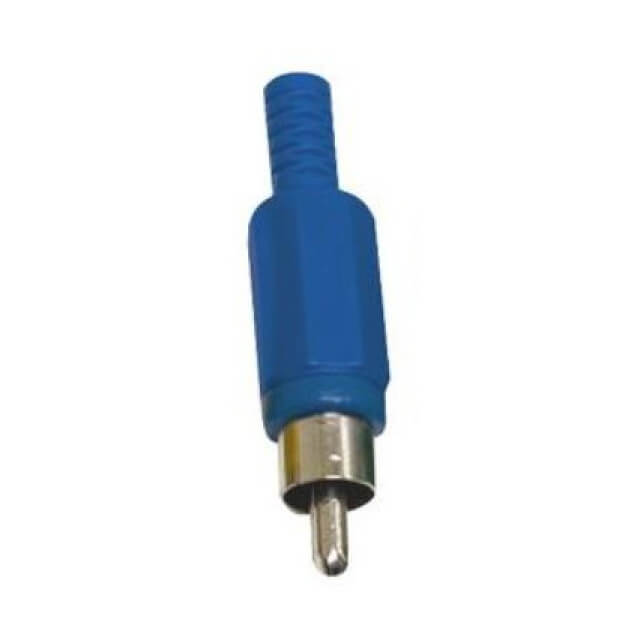 CONNECTOR RCA PHONO PLUG BLUE PLUG Ø3.2 - L-KLS1-RCA-PM01-N-L