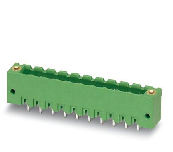 TERM.BLK.5.00MM 3P MALE GREEN PANEL MOUNT - 1777086