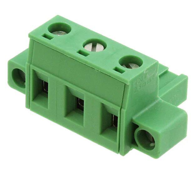 TERM.BLK.7.62MM 3P FEMALE GREEN