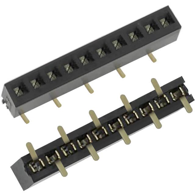 FEMALE HEADER 10PIN(1x10) 1.27mm SMT