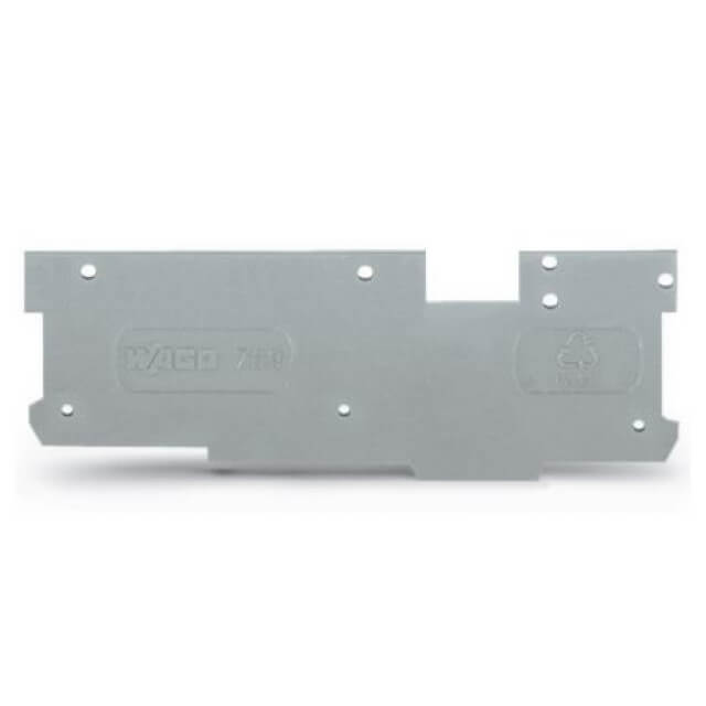 END PLATE FOR DIN RAIL 1.10x69.00x24.10MM GRAY - 769-320