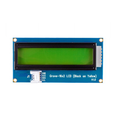 GROVE - 16 X 2 LCD (BLACK ON YELLOW) - SEEED-104020113