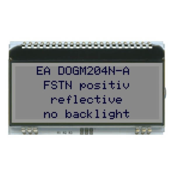 LCD CHARACTER 20X4 FSTN POSITIVE 3.3V - EA DOGM204N-A-