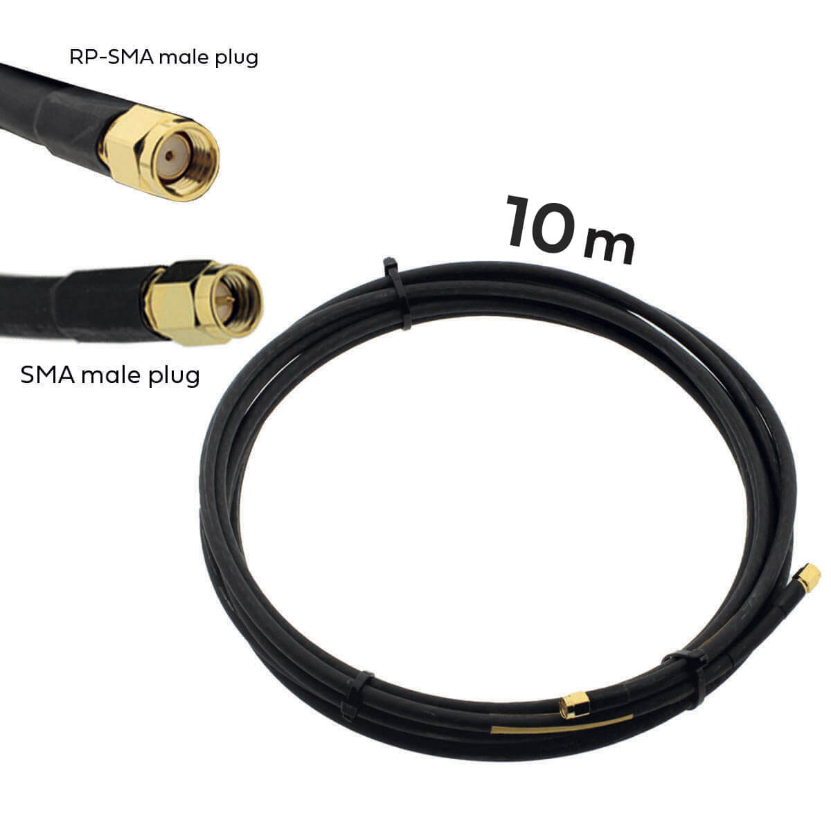 CABLE L.WAN SMA(M)-RPSMAM WLC240 10M STANDARTS LMR