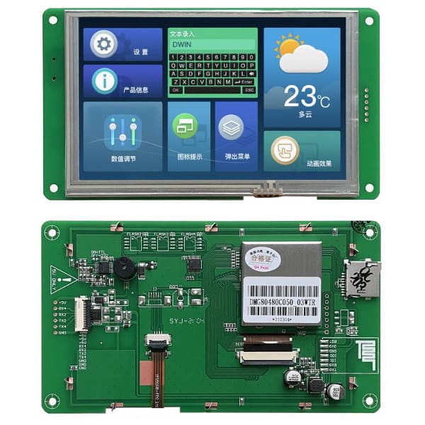 SMART DISPLAY MOD 5 INCH 800x480 RTP TN - DMG80480C050_03WTR