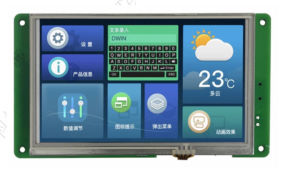 SMART DISPLAY MOD 5 INCH 800x480 RTP IPS-TFT-LCD - DMG80480T050_09WTR