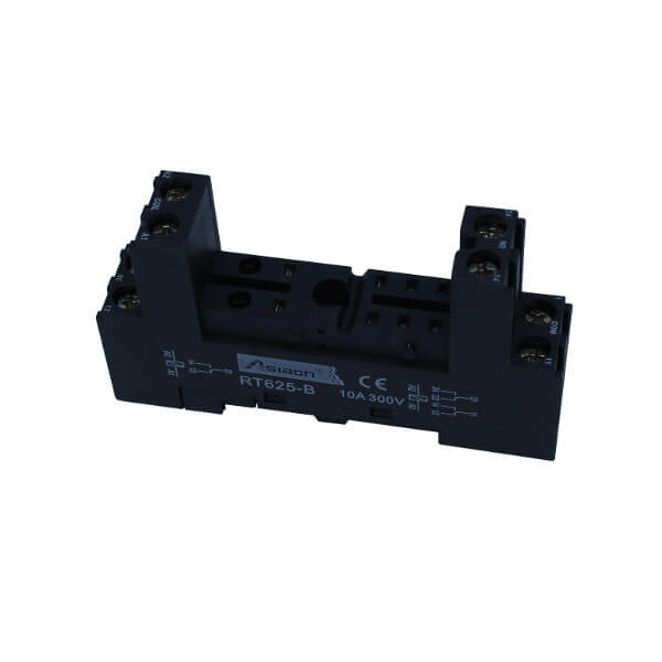 RELAY SOCKET DIN RAIL 8PIN SCREW - RT625-B