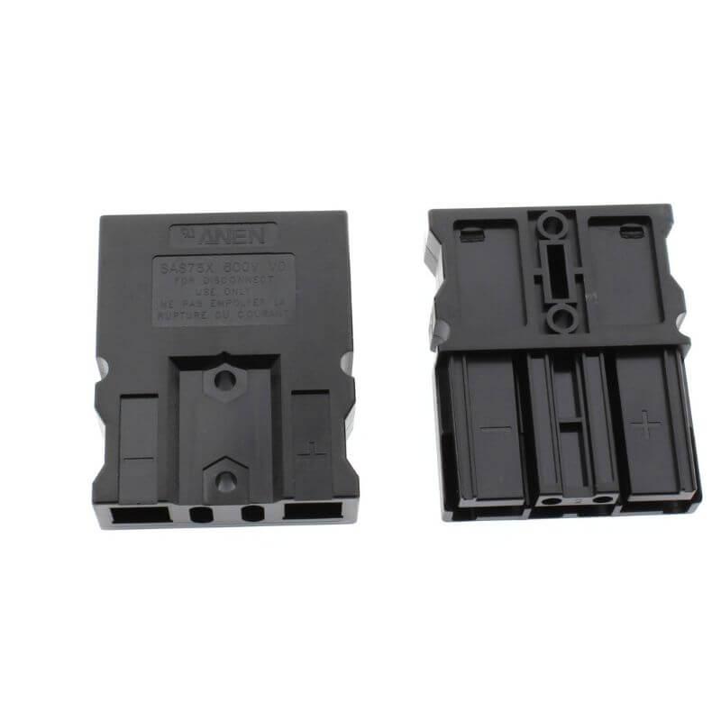 CONN.ANDERSON BATTERY POWER 2POLE 75A 600V BLACK - L-KLS1-XT28-02-H
