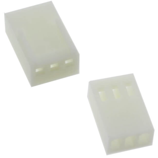 CON.T.B.2.54MM 3PIN(1x3) FEMALE WHITE - 2.54-03-H-WHITE