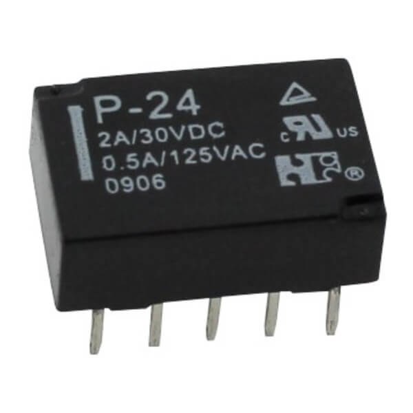 RELAY TELECOM 2A 24VDC 2FormC DPDT - P-24