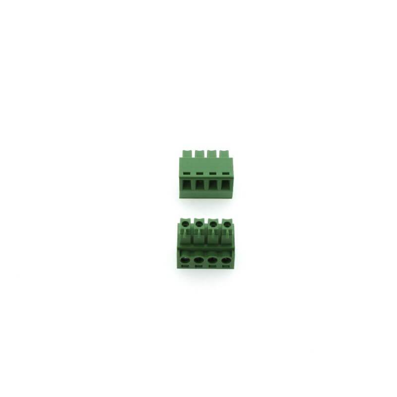 TERM.BLK.3.81MM 4P FEMALE GREEN