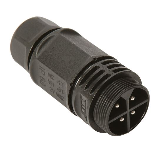 CONNECTOR MICRO JACK 4PIN MALE MIN. OD6MM - WPM-0400M25