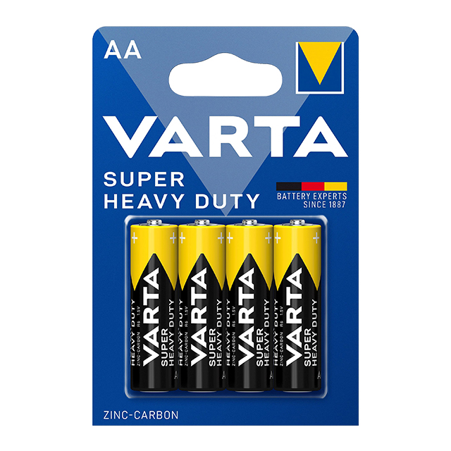 ÇİNKO KARBON PİL SUPER HEAVY DUTY 4xAA BLISTER 4LÜ - SUPER HEAVY DUTY AA B4